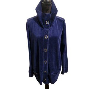 Beautiful Deep Blue Karen Scott Sports Jacket Size 2X